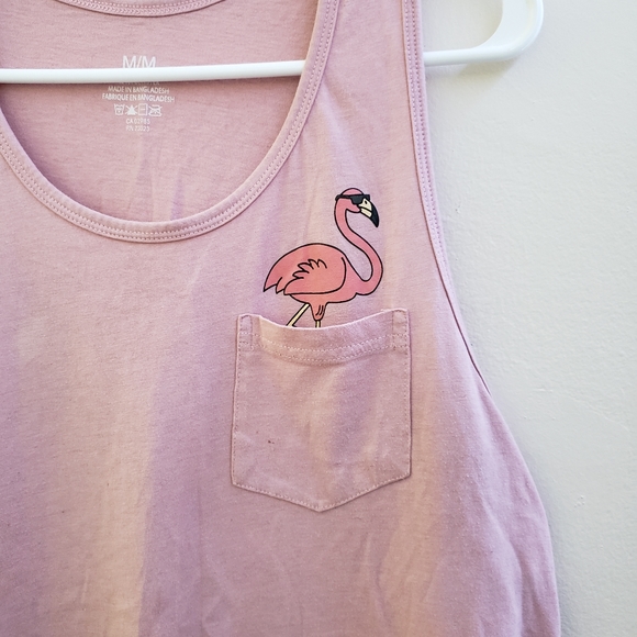 🦋Women Woman Flamingo Summer Tank Top Shirt - Picture 5 of 5